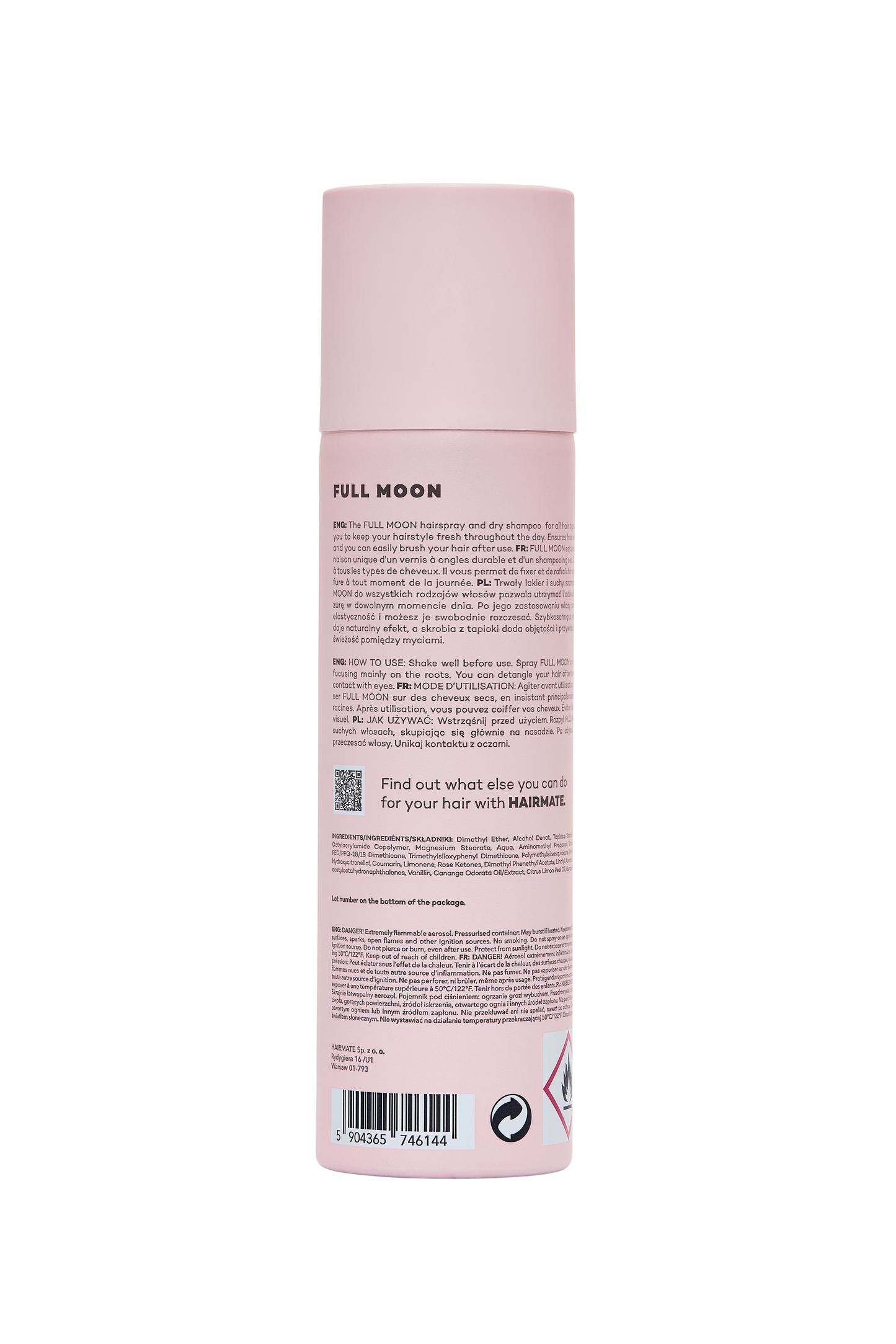 Hairspray with dry shampoo in one