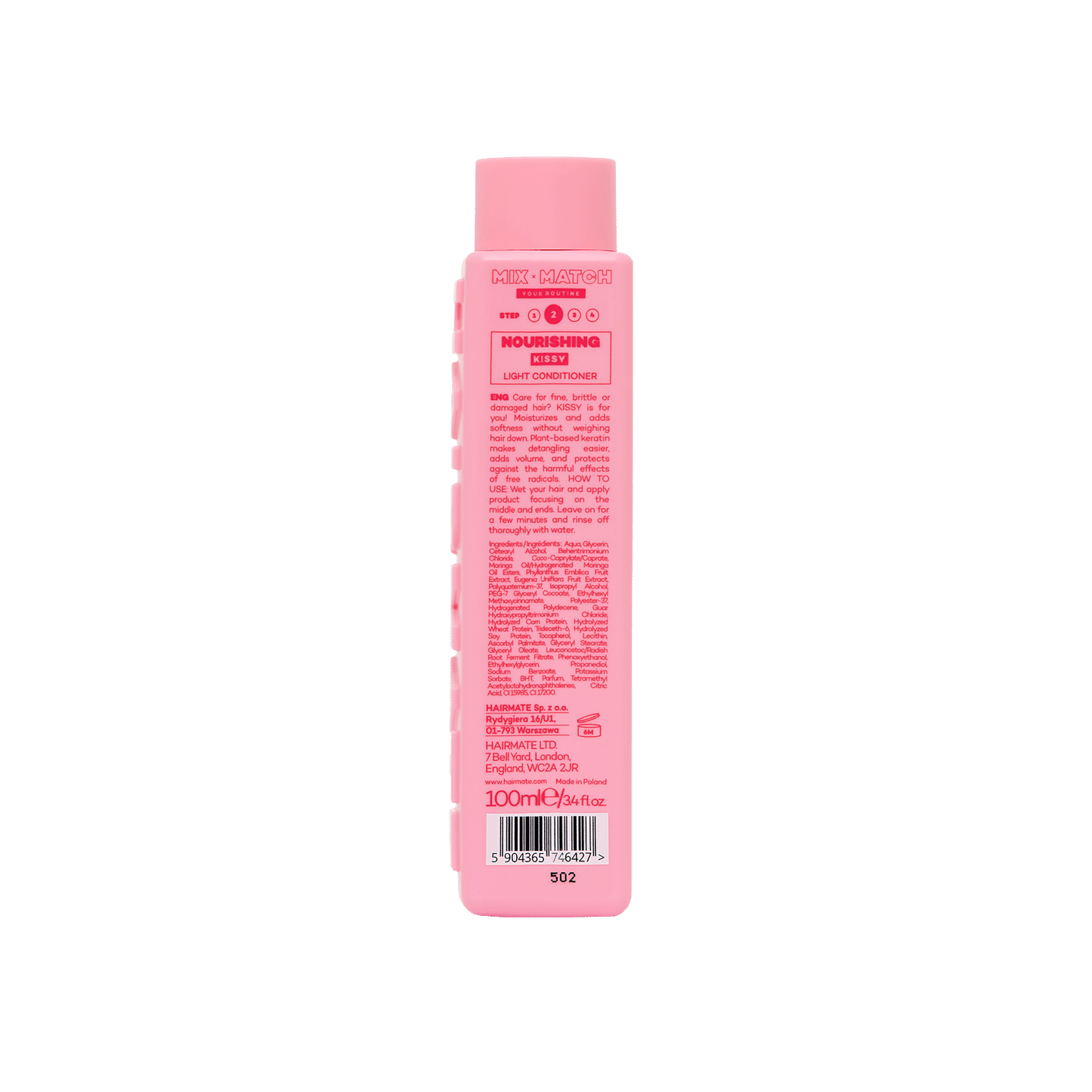 Mini conditioner for thin hair