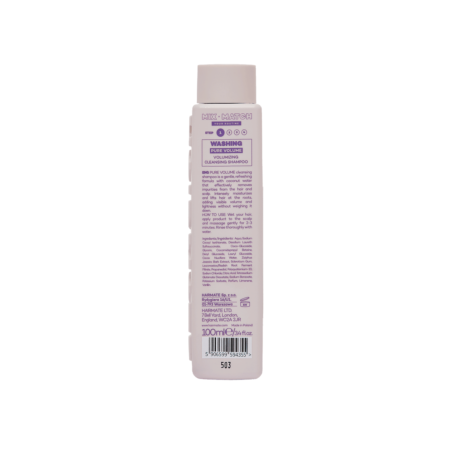 Mini volumizing cleansing shampoo