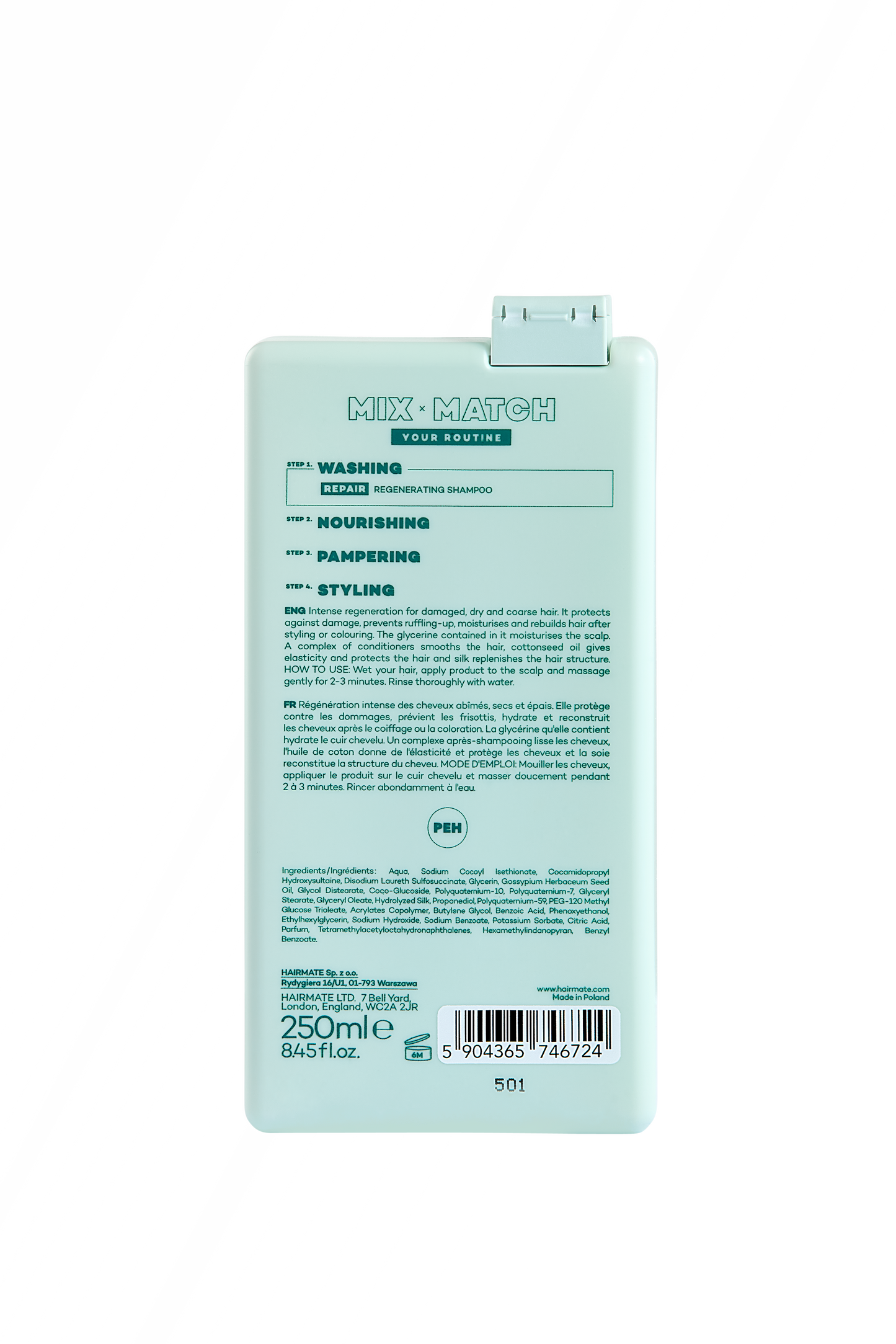 Regenerative hair shampoo