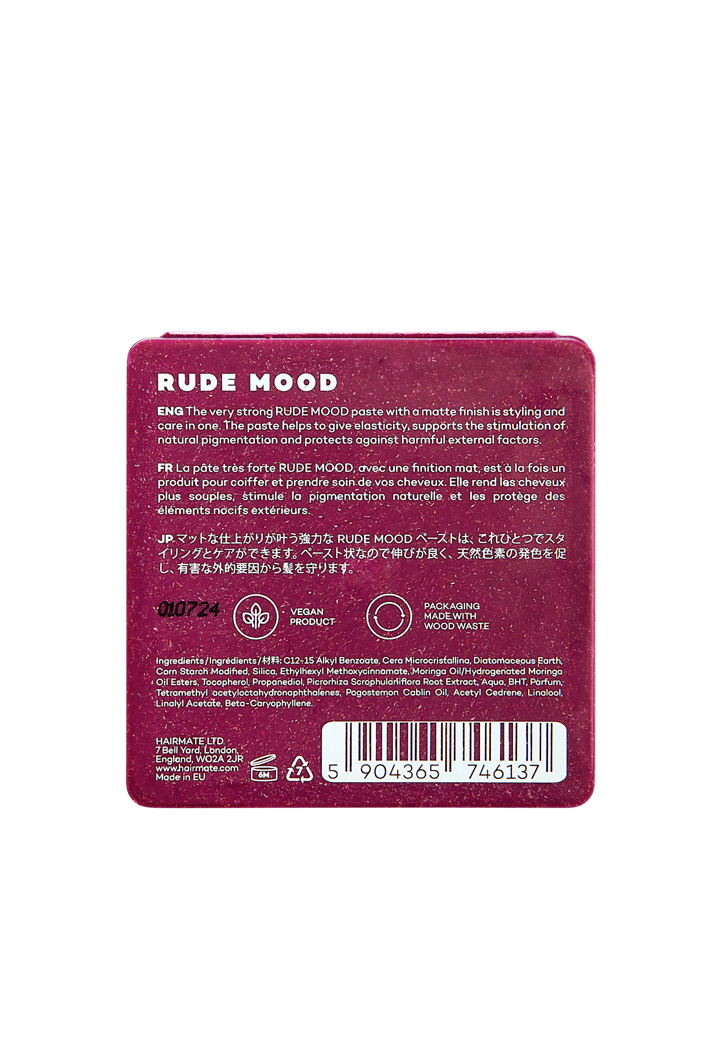 Very firm matte paste