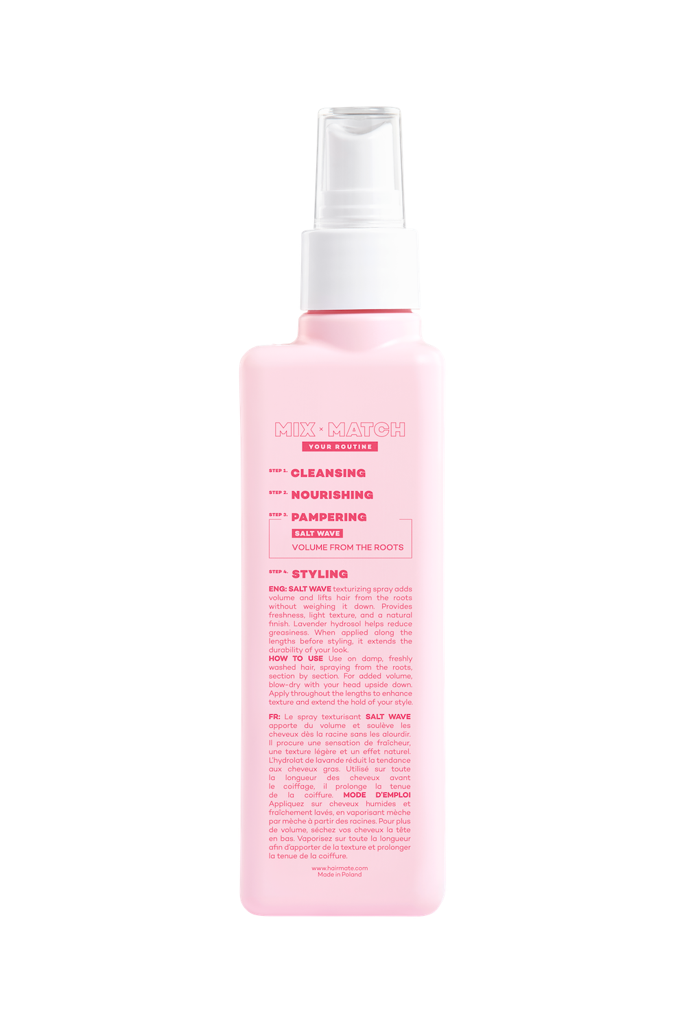 Volumizing spray with sea salt