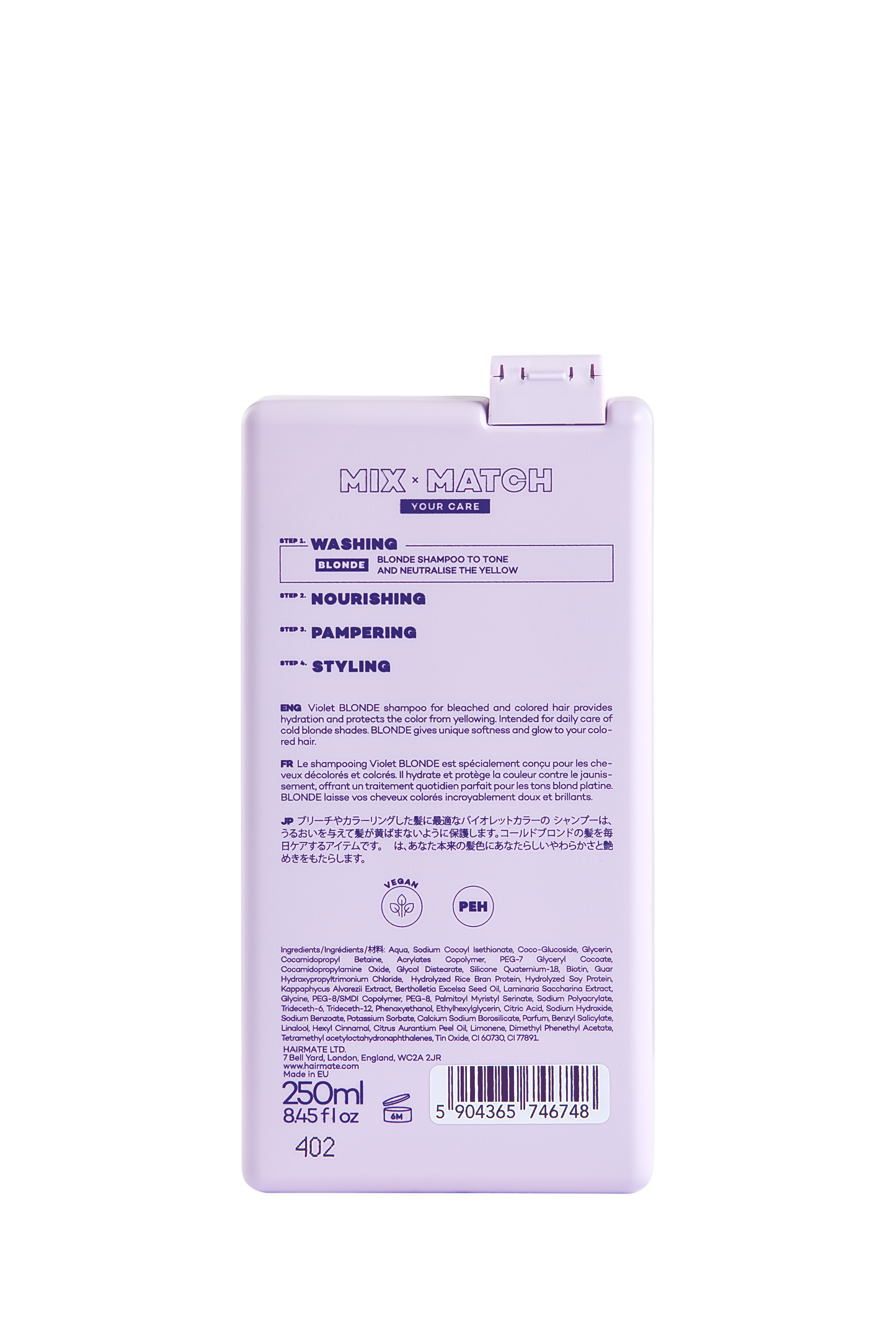 Shampoo for blond hair