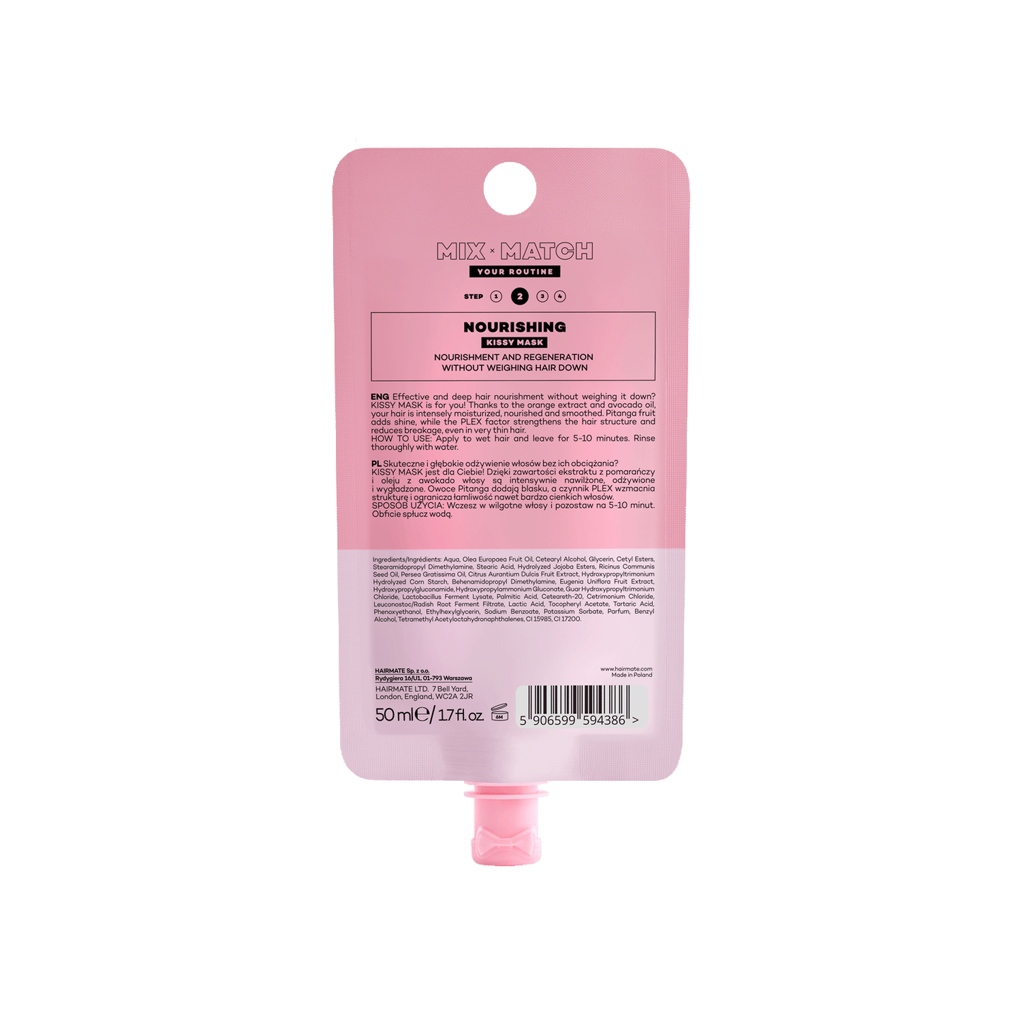 Mini mask for thin hair