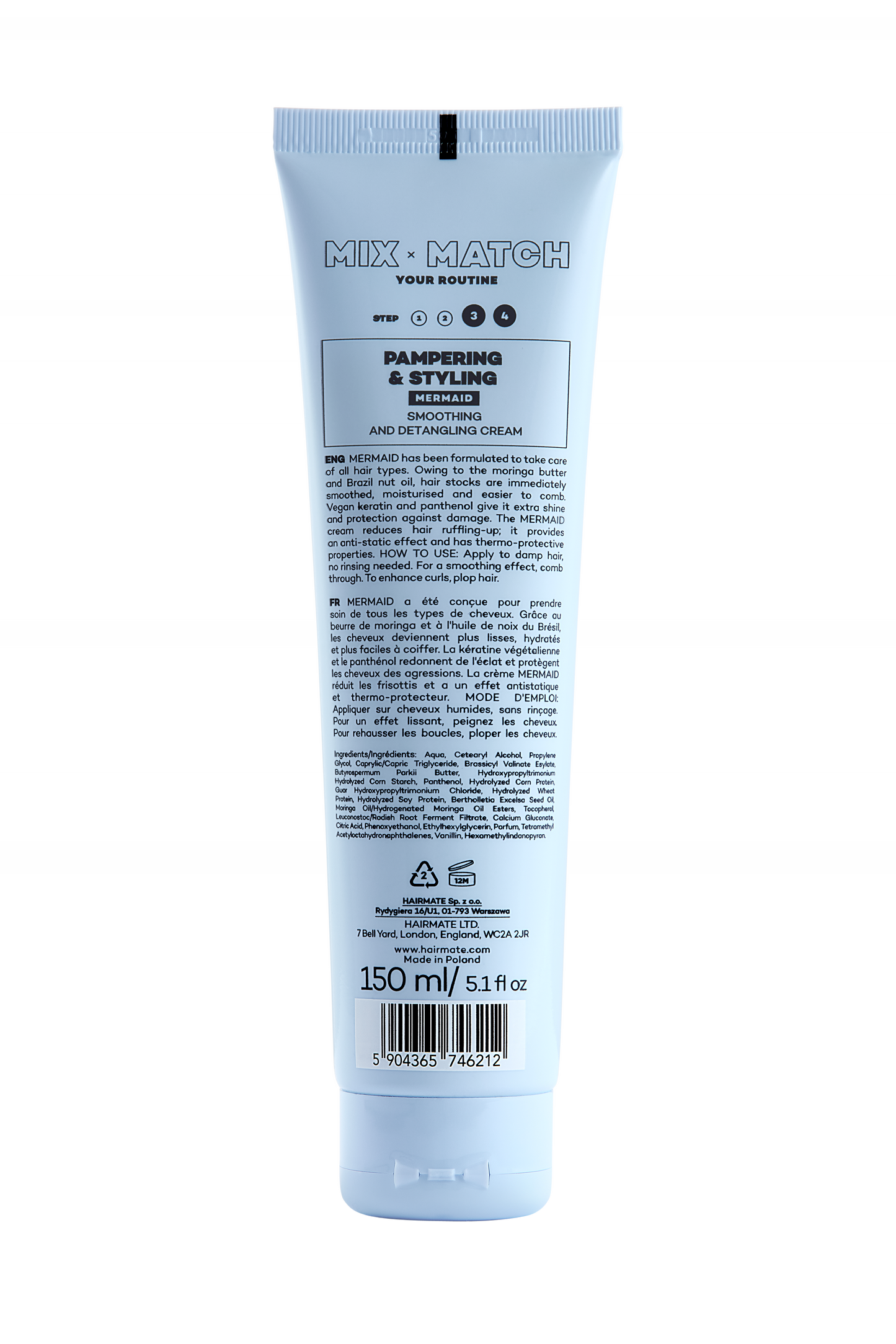 Moistourising detangling cream